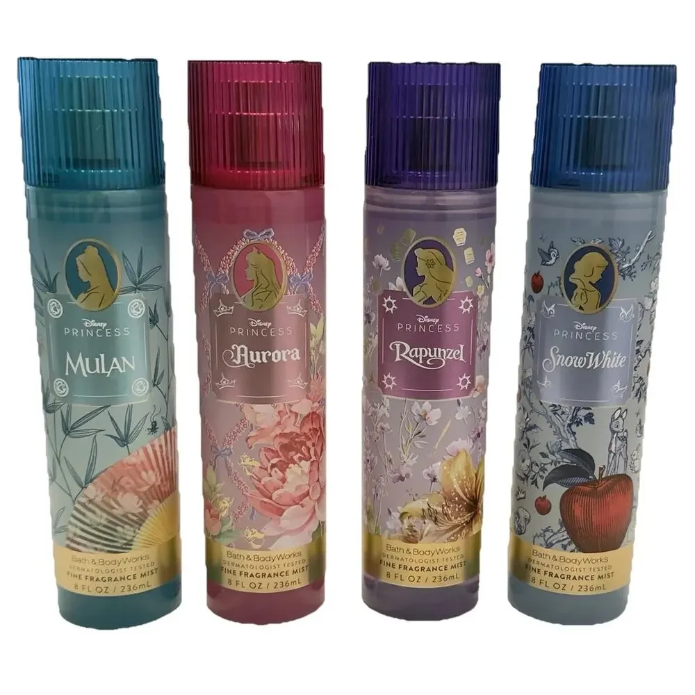 Bath & Body Works Disney Princess Collection Fragrance Mist Complete Set 7Pcs